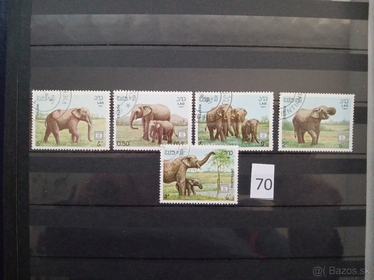 Poštové známky č.490 - ÁZIA IV. - 20 ks sérií - 8