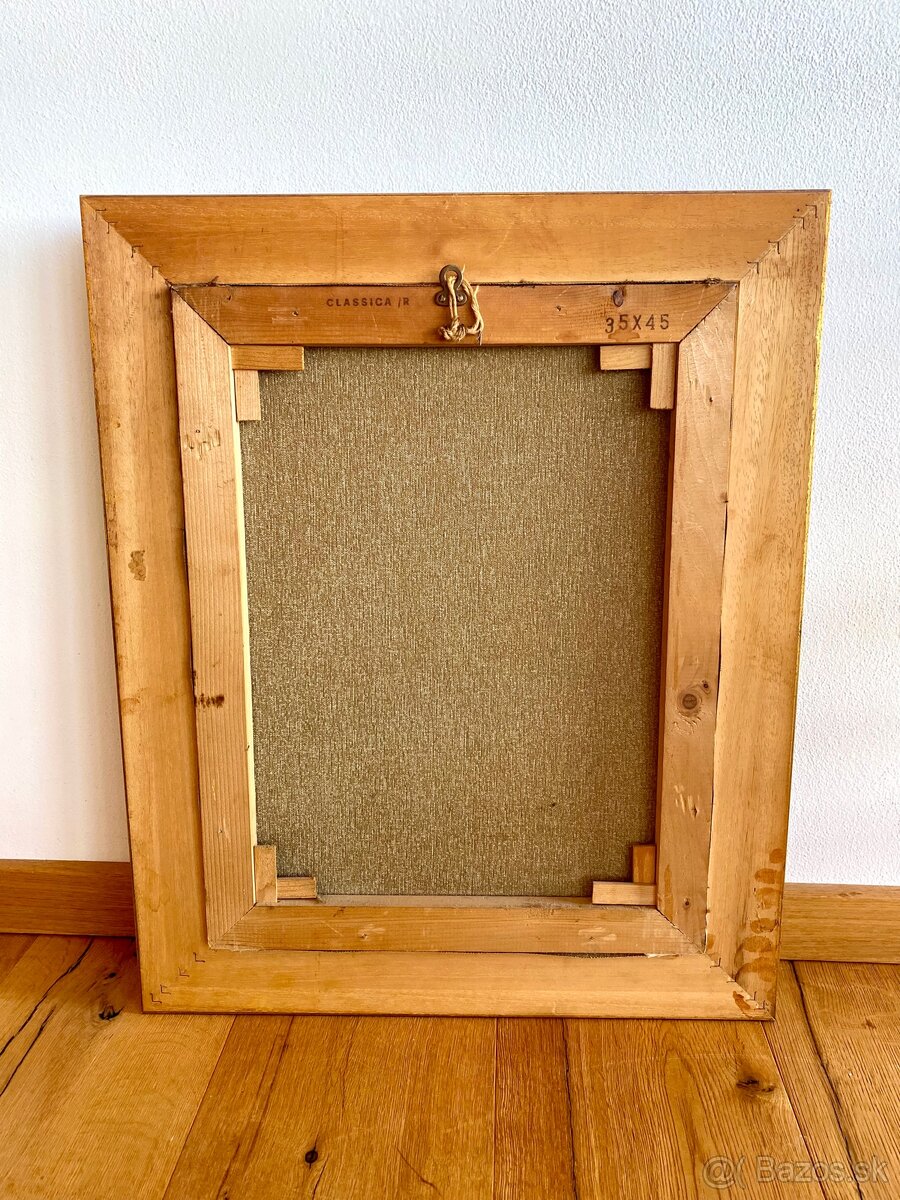 Starý krásný obraz, olejomalba na plátně - 8