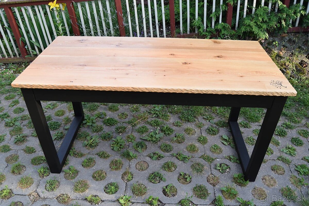 Drevený stôl masív - dub, jaseň - 8