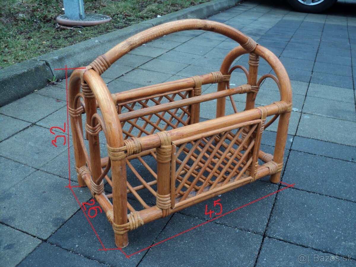 Lehátko , stolík, vešiak,lampy,zásobník,.. - 8