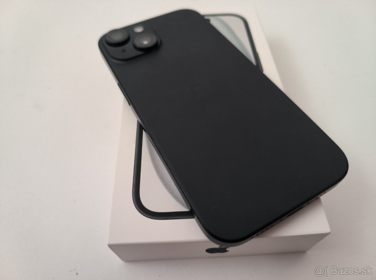 apple iphone 15 128gb Midnight / Batéria 100% - 8