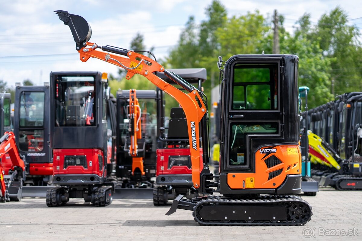 Minibager VIP15 s kabinou – Silný stroj s plným komfortem - 8