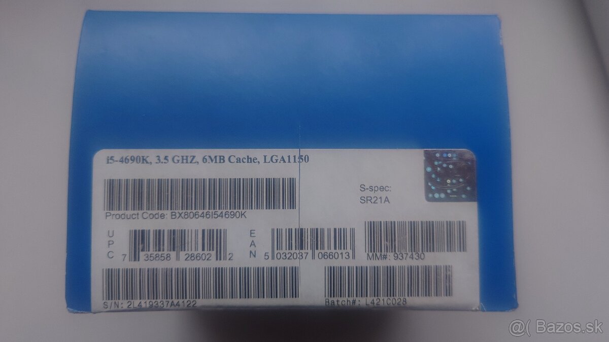FOXCONN-Ventilátor procesora INTEL CORE i5 - 8