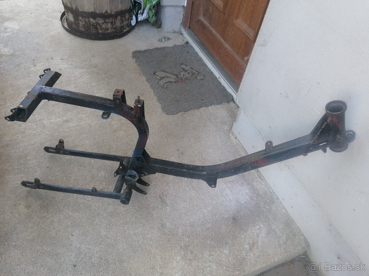 Predám rám so zadnou vidlicou na Jawa 23 mustang - 8
