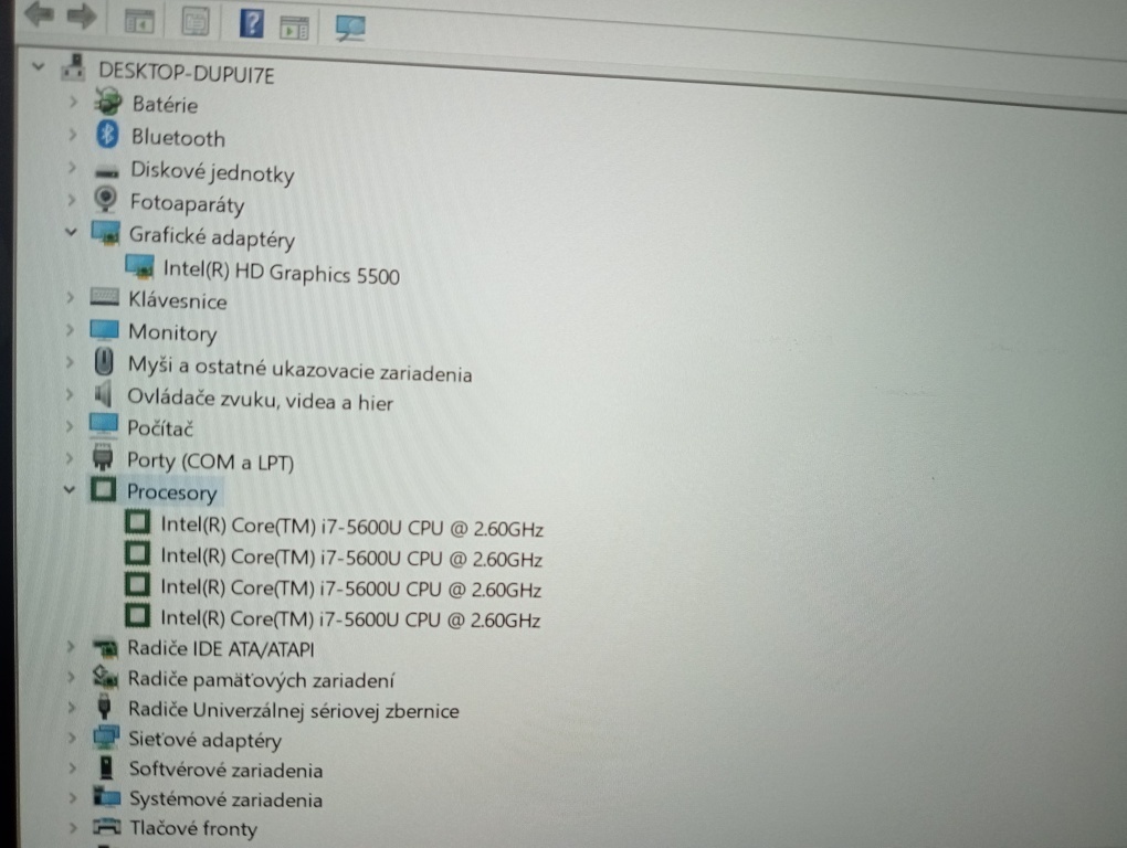 predám Dell latitude e7450 / Intel core i7 / 16gb ram / ssd - 8