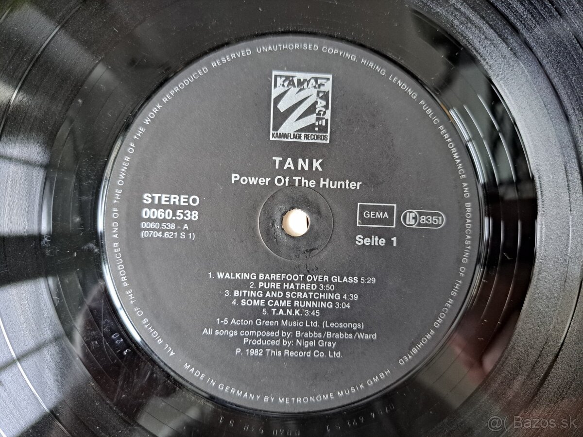 Lp TANK - Power of the Hunter / VG +++ - 8
