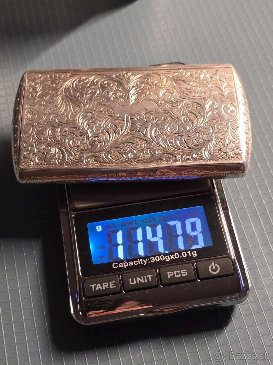 Strieborná tabatierka rok 1864 812/1000 - 8