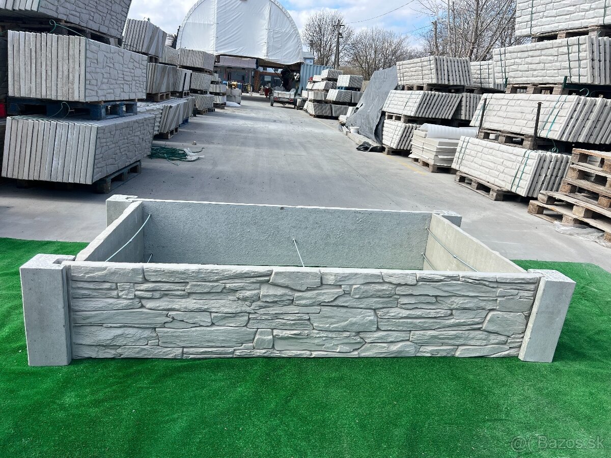 Predám betónové plotove platne a stĺpy - 8