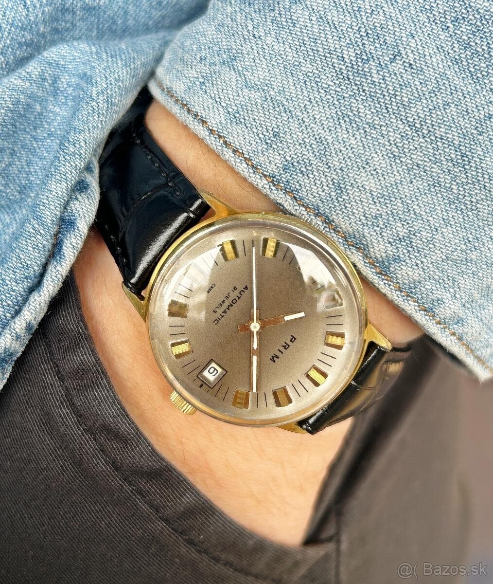Československé Retro Vintage Mechanické hodinky PRIM Automat - 8