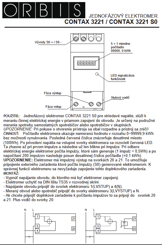 Elektromery analogove EU 1F/2P - 8