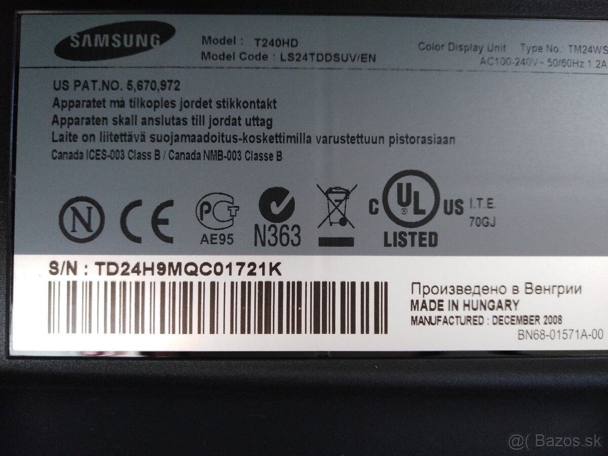 TV Samsung T240HD 24" - 8