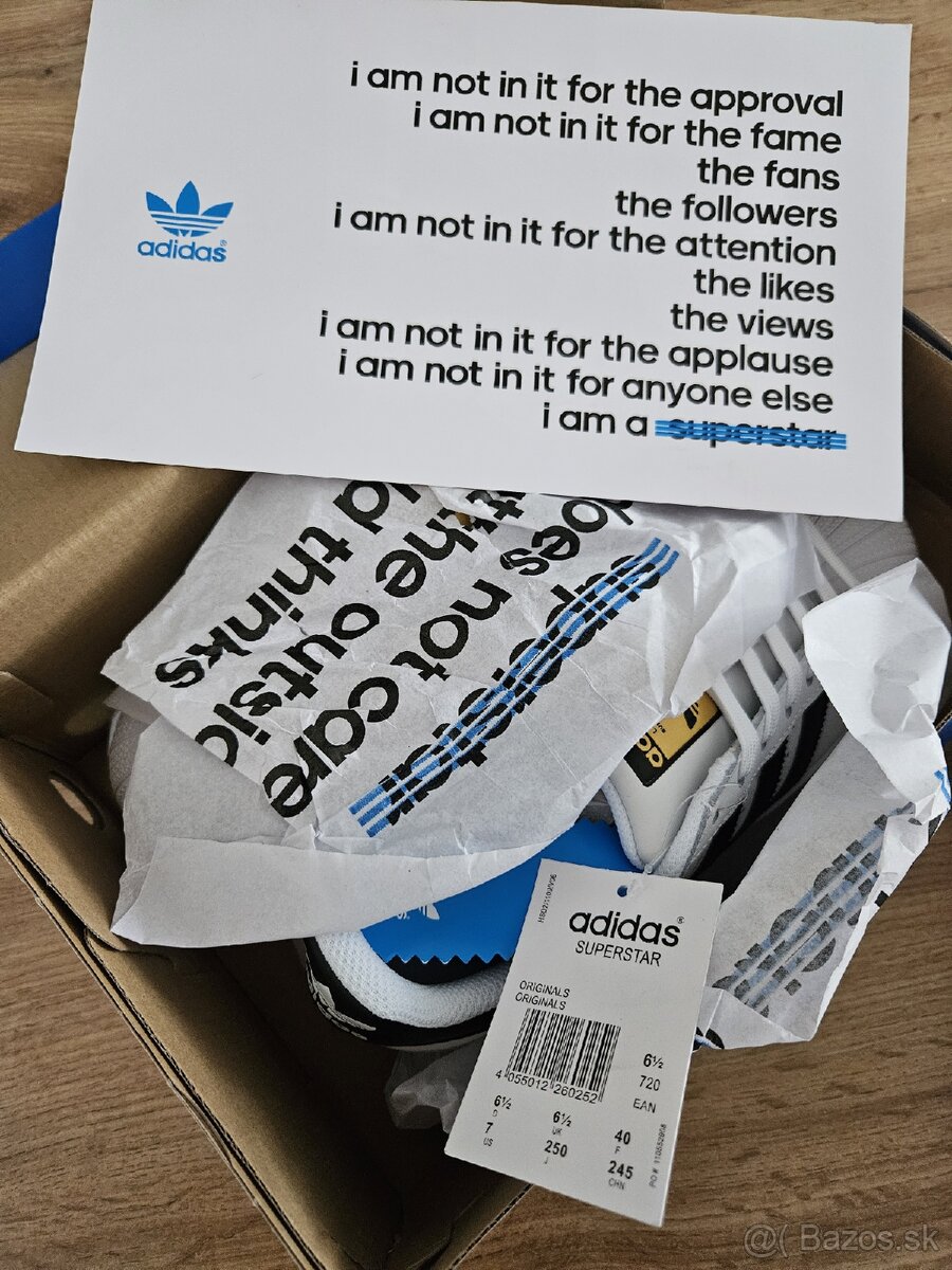 Adidas Superstar Gold/White - 8