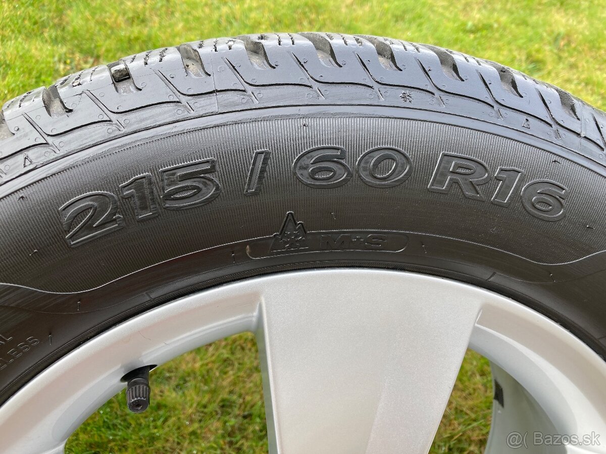 Zimná sada org ŠKODA 5x112 6,5J ET40 215/60 R16 - 8