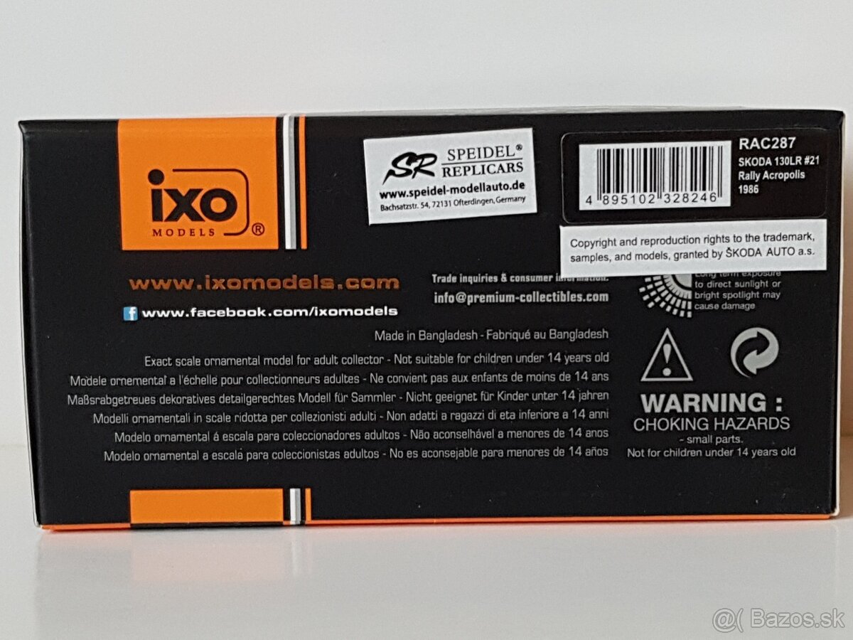 Model IXO 1:43 Škoda 130 LR - 8