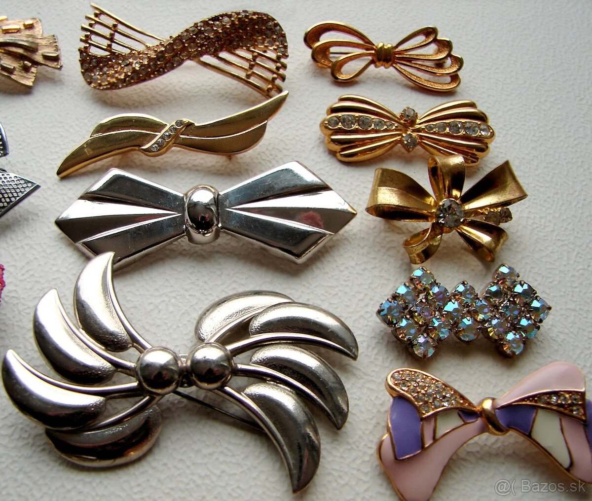 Starožitné a retro brošne - mašle - 8