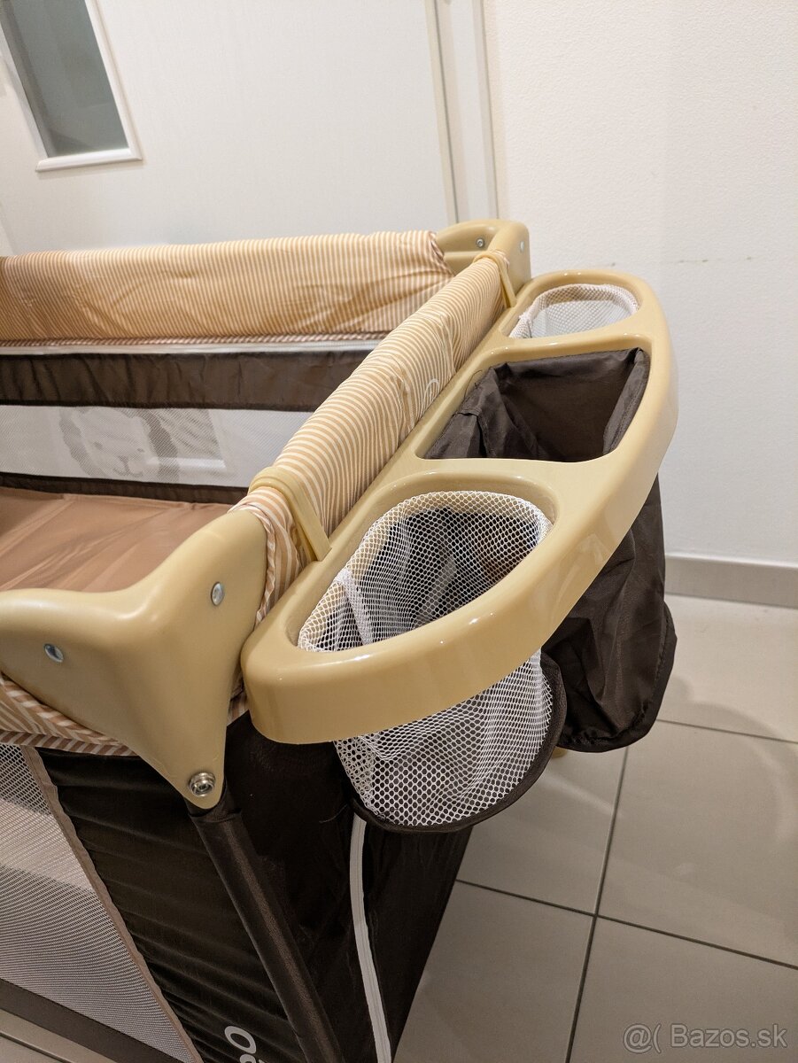 Cestovná postielka Lionelo Sven Plus (hnedá) - 8