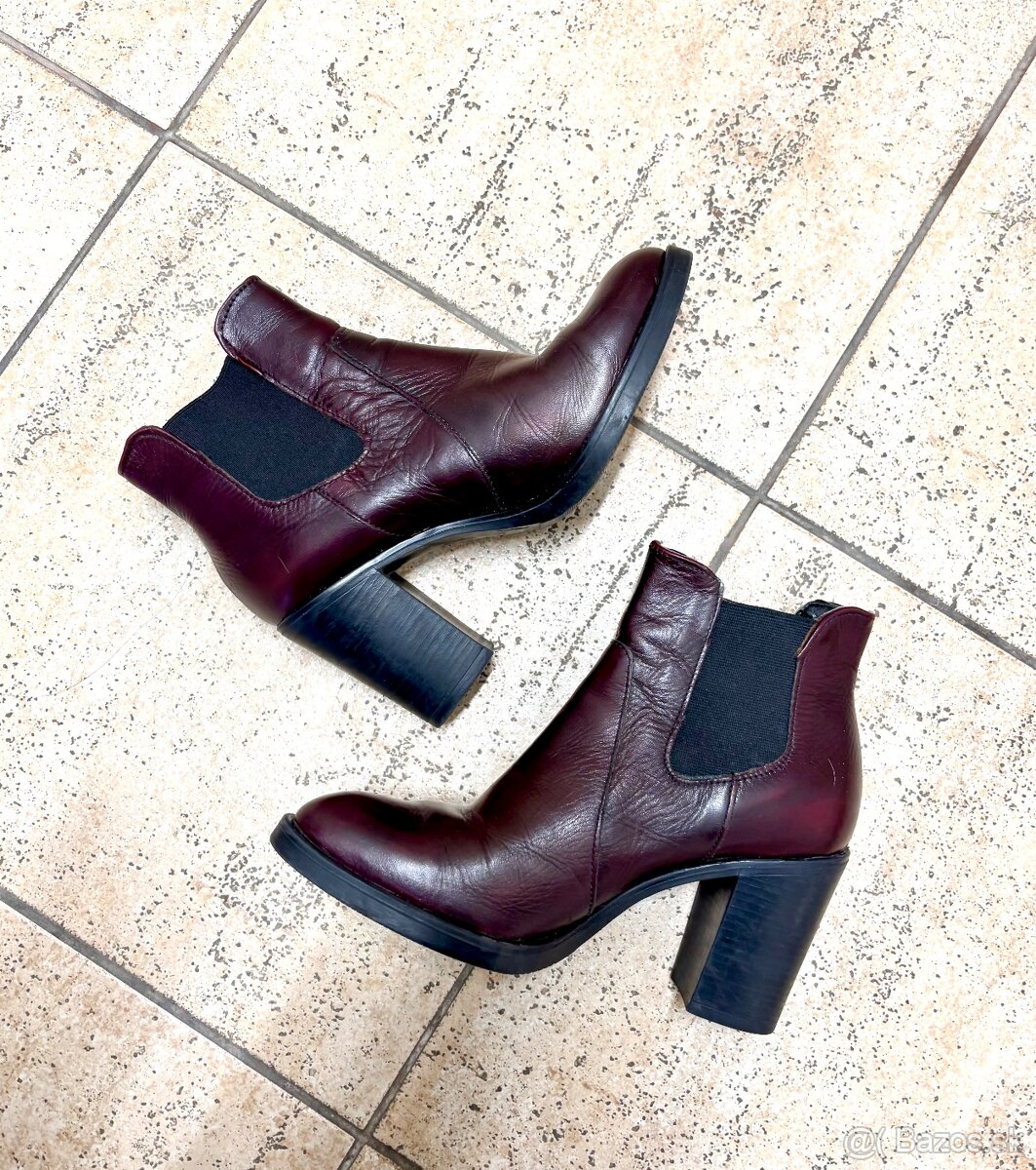 Dámske kožené topánky - 8