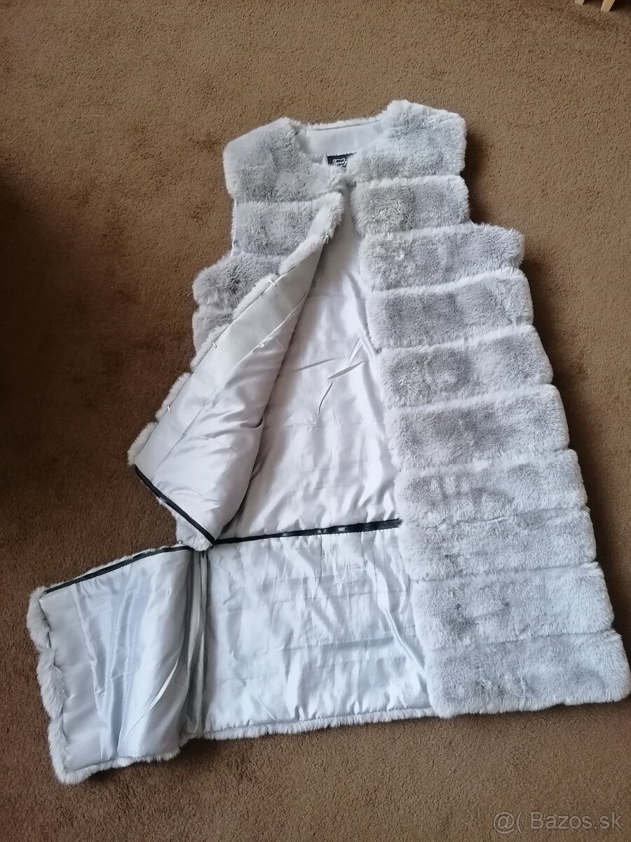 Vesta z umelej kožušiny - 8