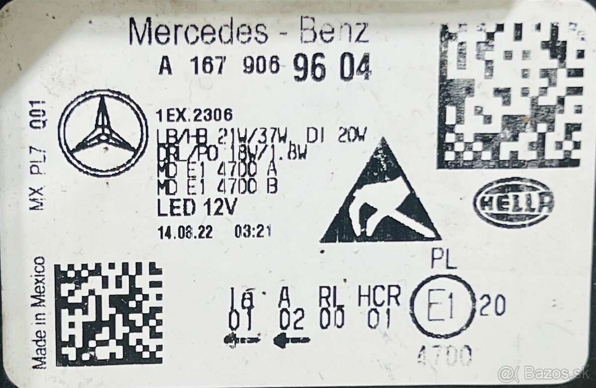 Mercedes GLE W167 LED světlomet světlo - 8