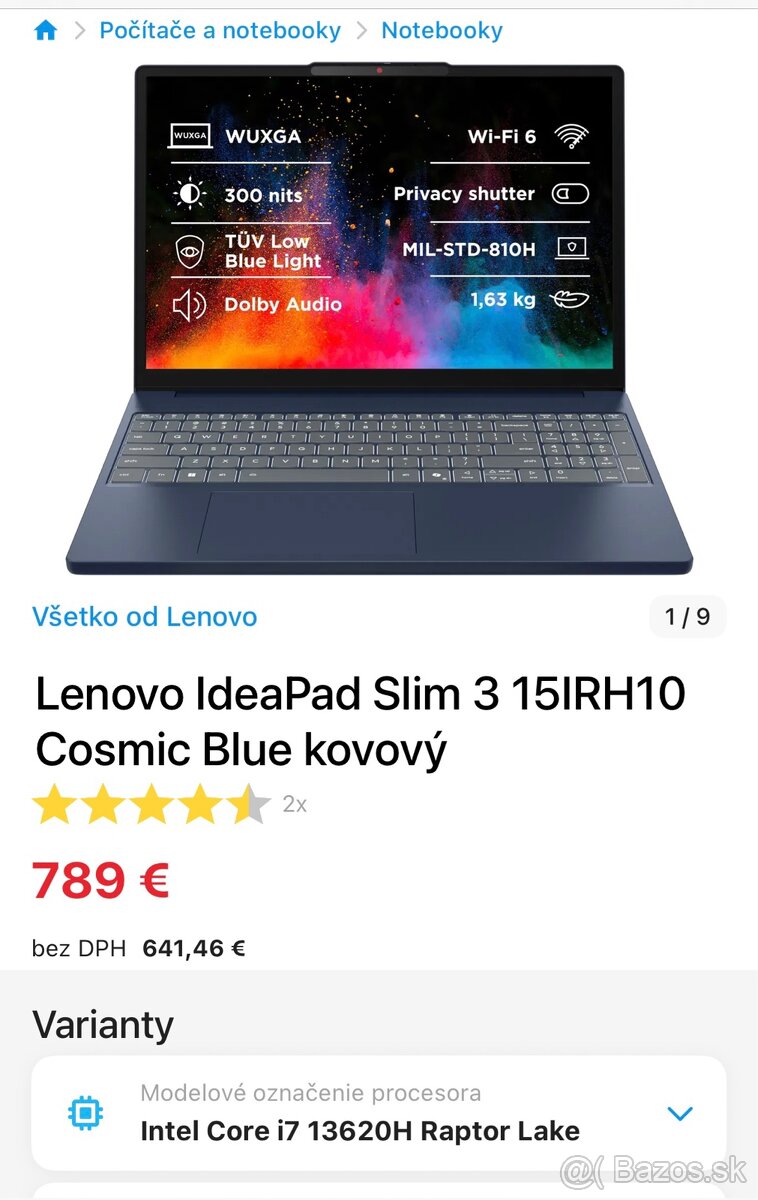 Lenovo IdeaPad Slim 3 15IRH10 - 8
