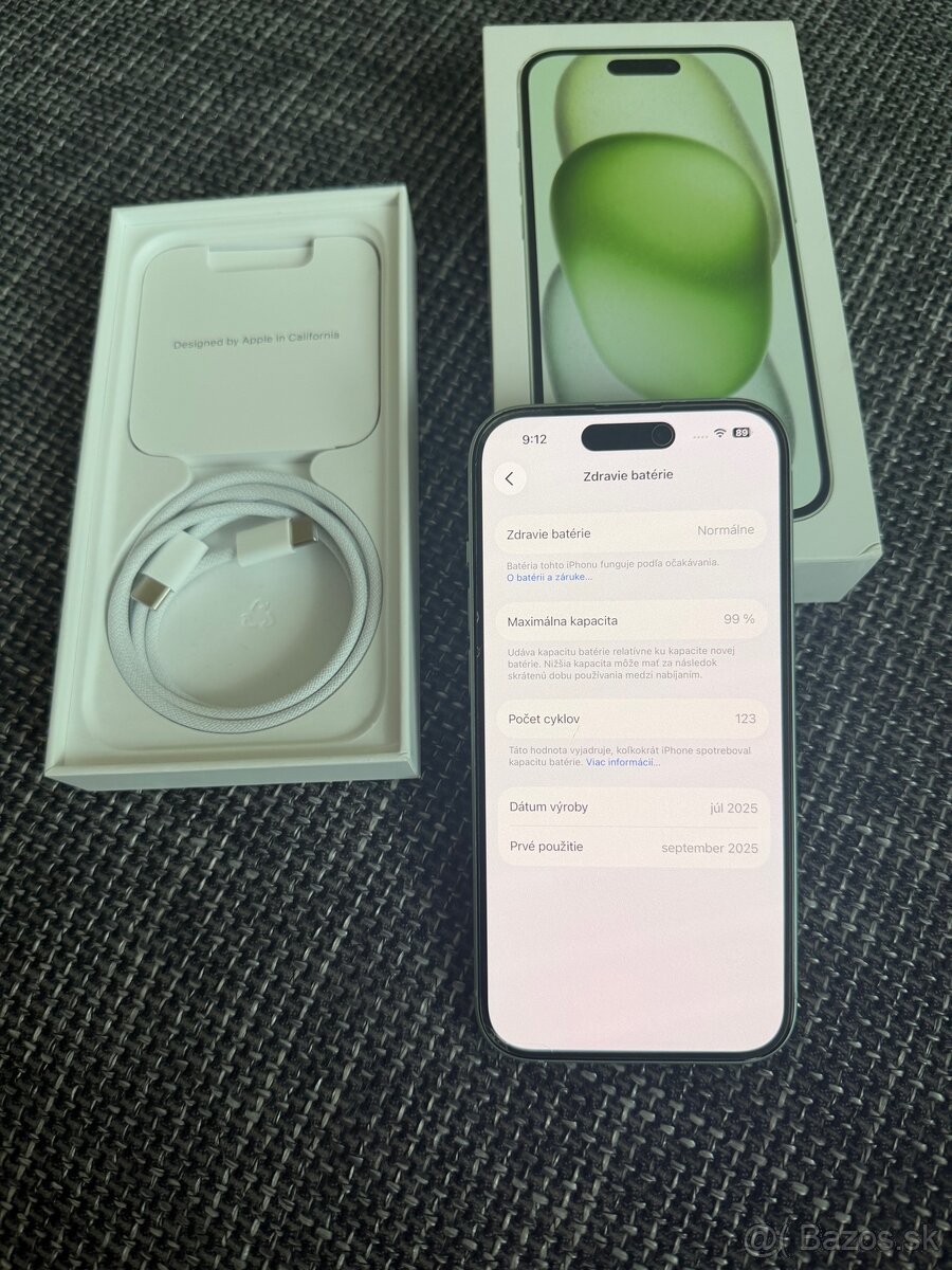 iPhone 15/128 GB. (Zdravie 99%) - 8