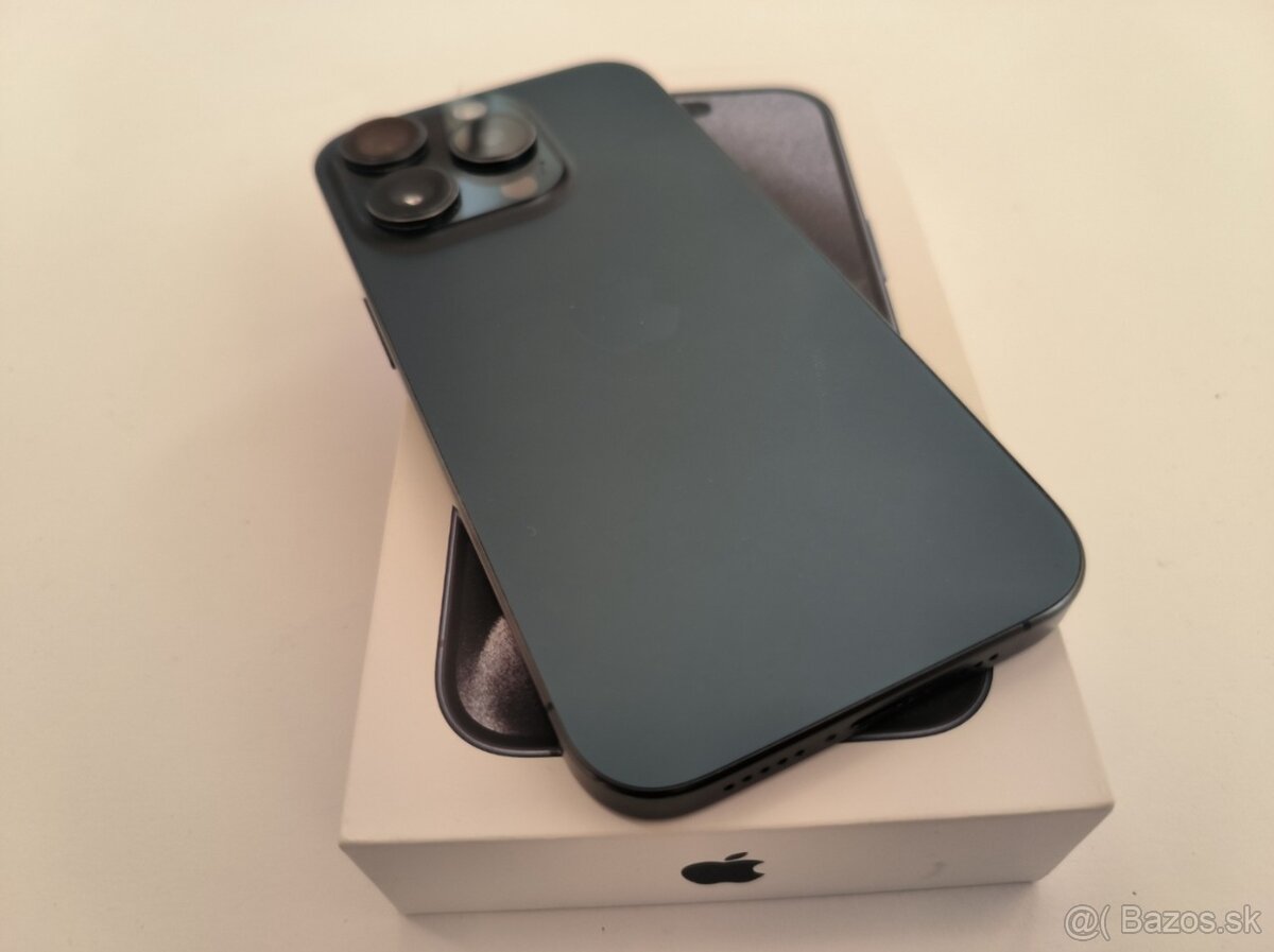 apple iphone 15 PRO 128gb Blue / Batéria 86% - 8