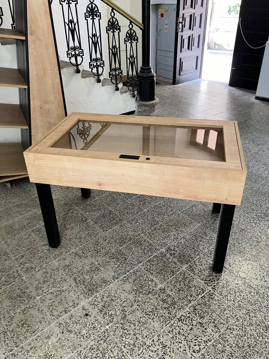 Poličky, knižnica, vitrína , skriňa na kolieskach - 8