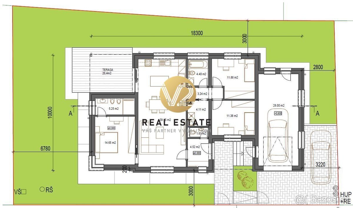 Na PREDAJ 4i bungalov novostavba 130m2 s garážou, Nitra - Če - 8