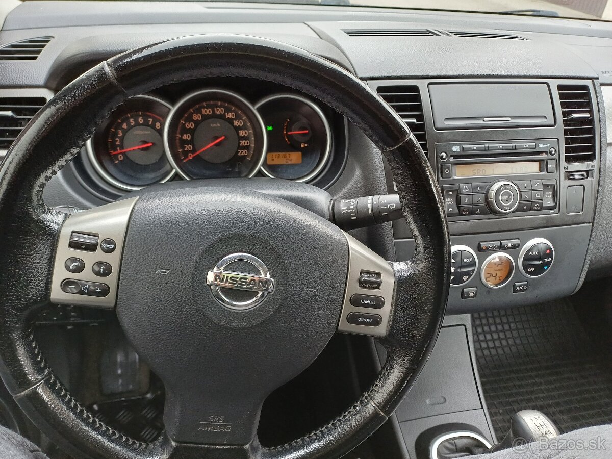 Nissan Tiida 1,6i - Ťažné - 113 000 km, Klíma - 8