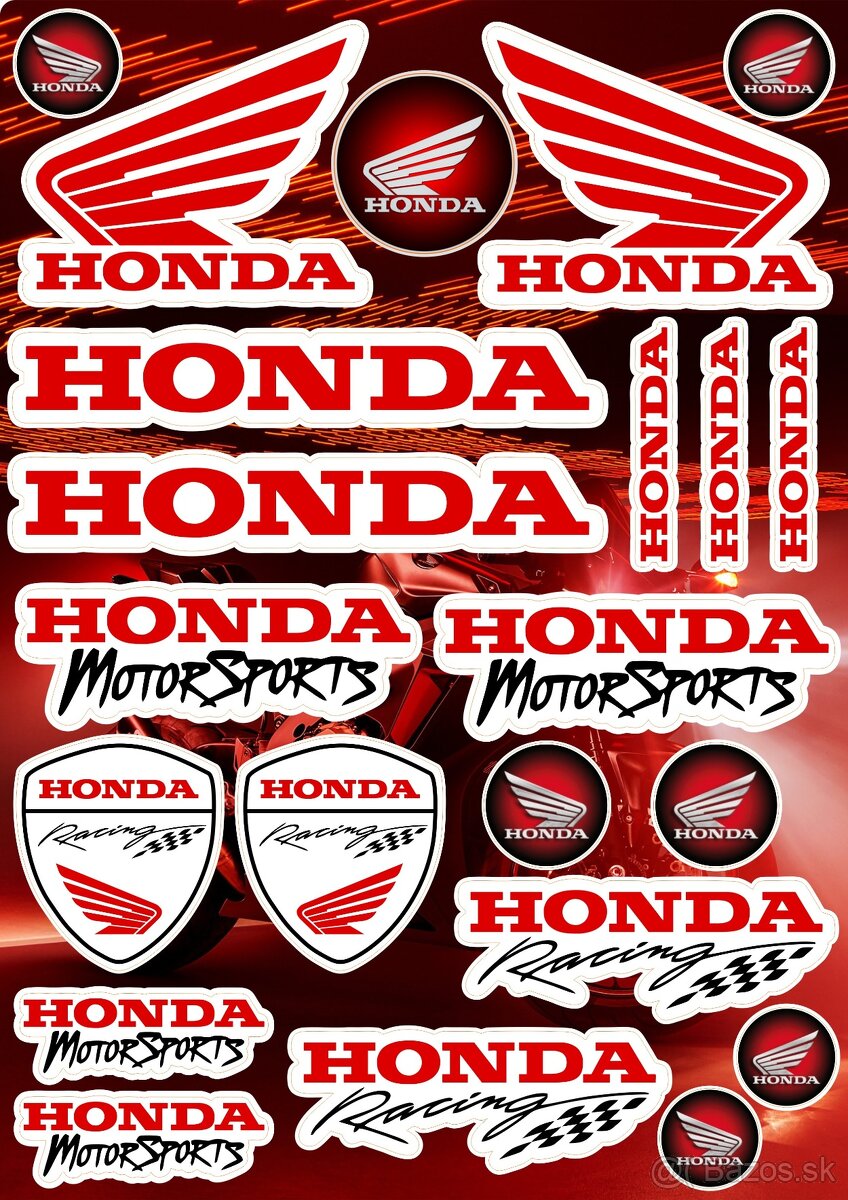 Predám nálepky Honda - 8