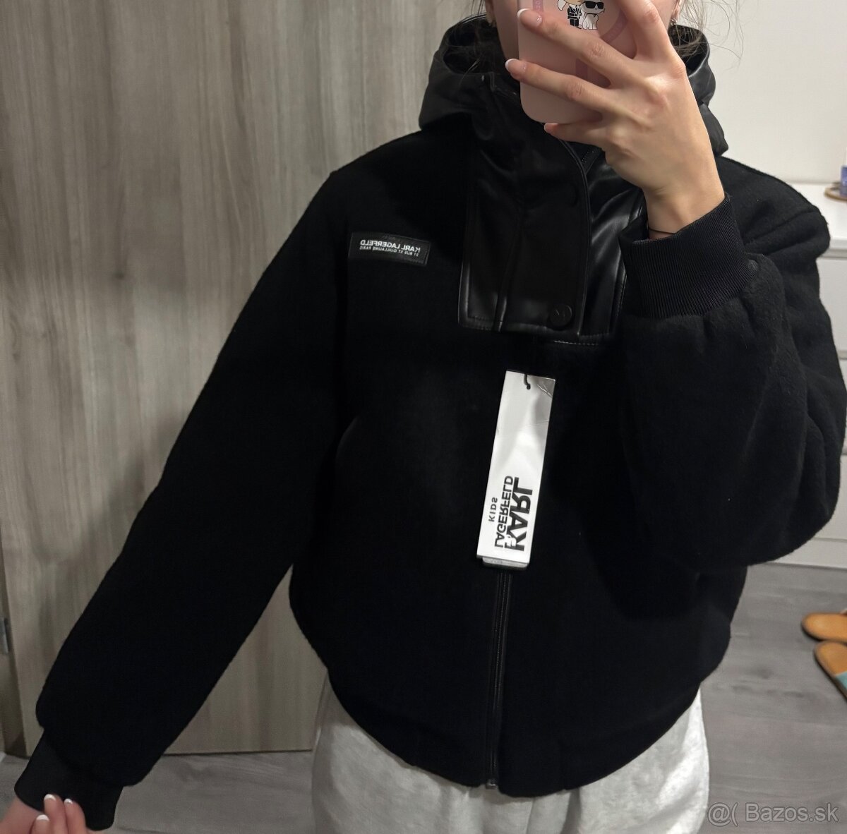 Nová detská bunda z vlnenej zmesi Karl Lagerfeld veľ.138 - 8