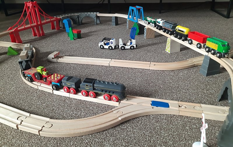 dreveny vlacik, drevena zeleznica, detska zeleznicka - 8