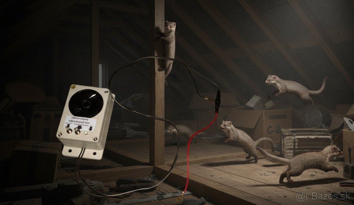 Ultrazvukový odpudzovač/plašič kún HIGH FREQUENCY - 8