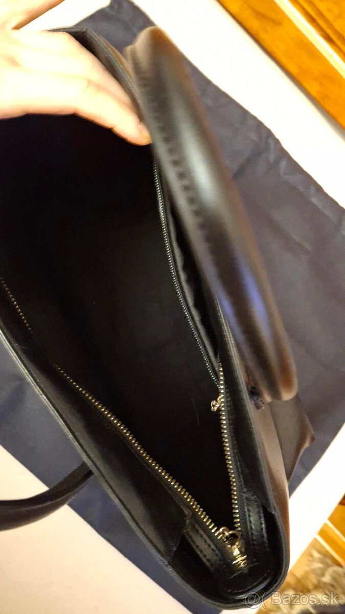 čierna kožená kabelka cavalli class - nová - 8