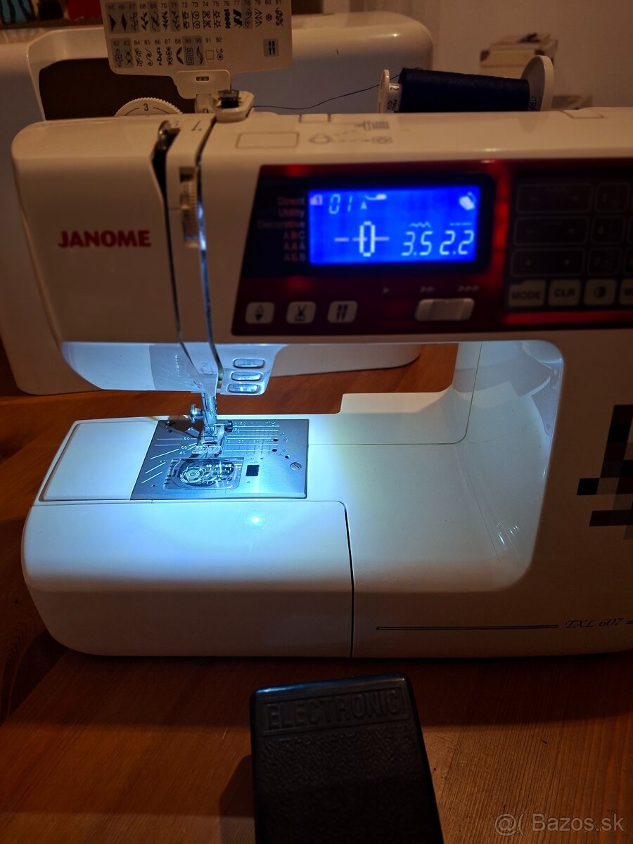Šijací stroj JANOME 607txl - 8