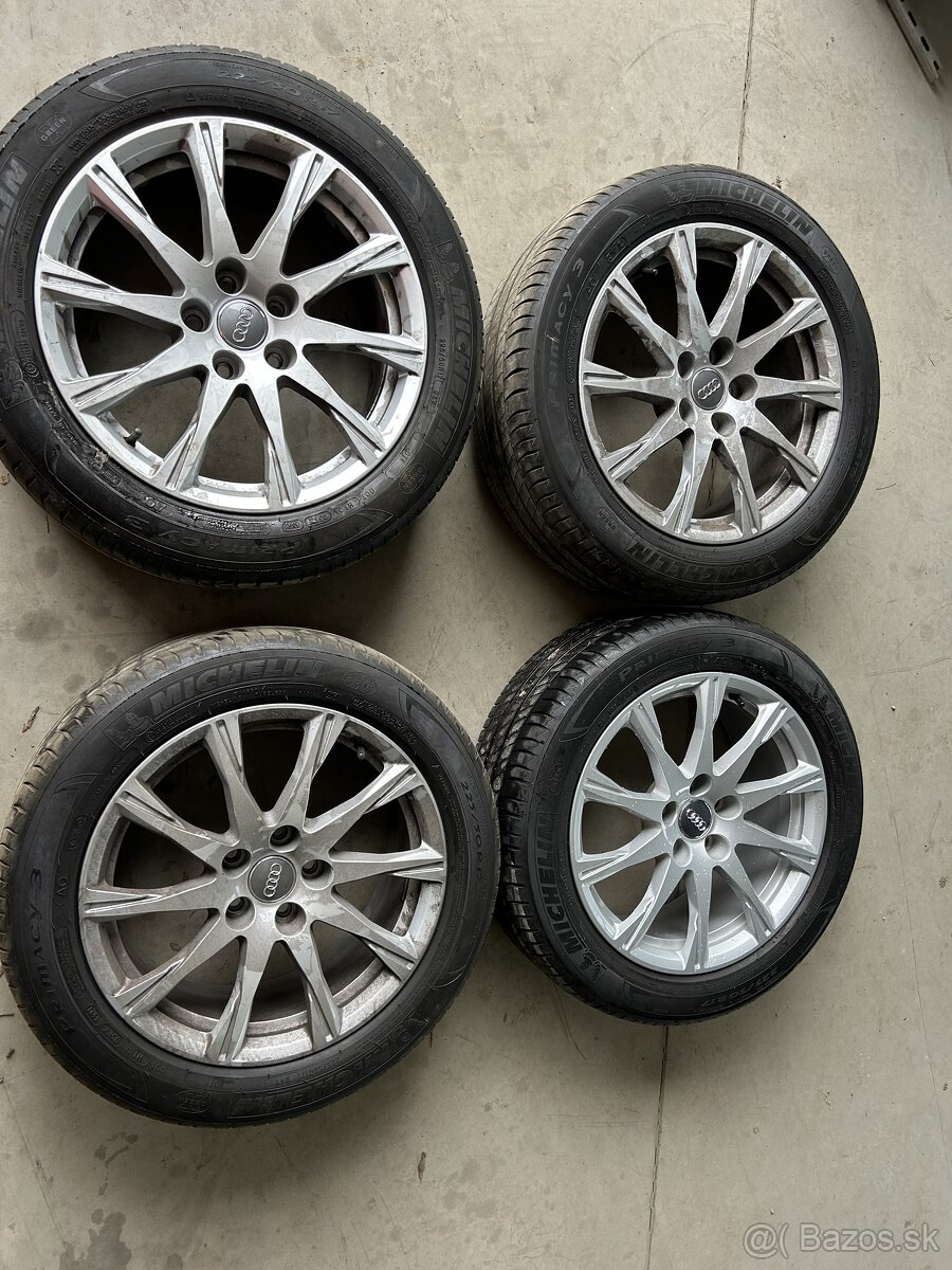 Original hlinikove disky R17 Audi A4 Michelin - 8