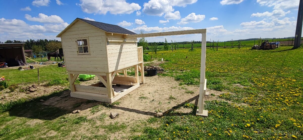 Detsky drevený domcek Middle s montážou a s dovozom - 8