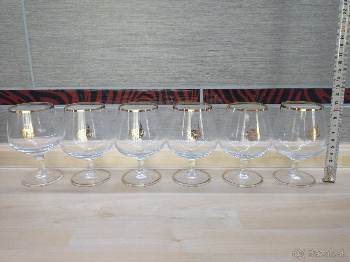 poháre Nitra, zlatá zuzana, štamperlíky, karafa - 8
