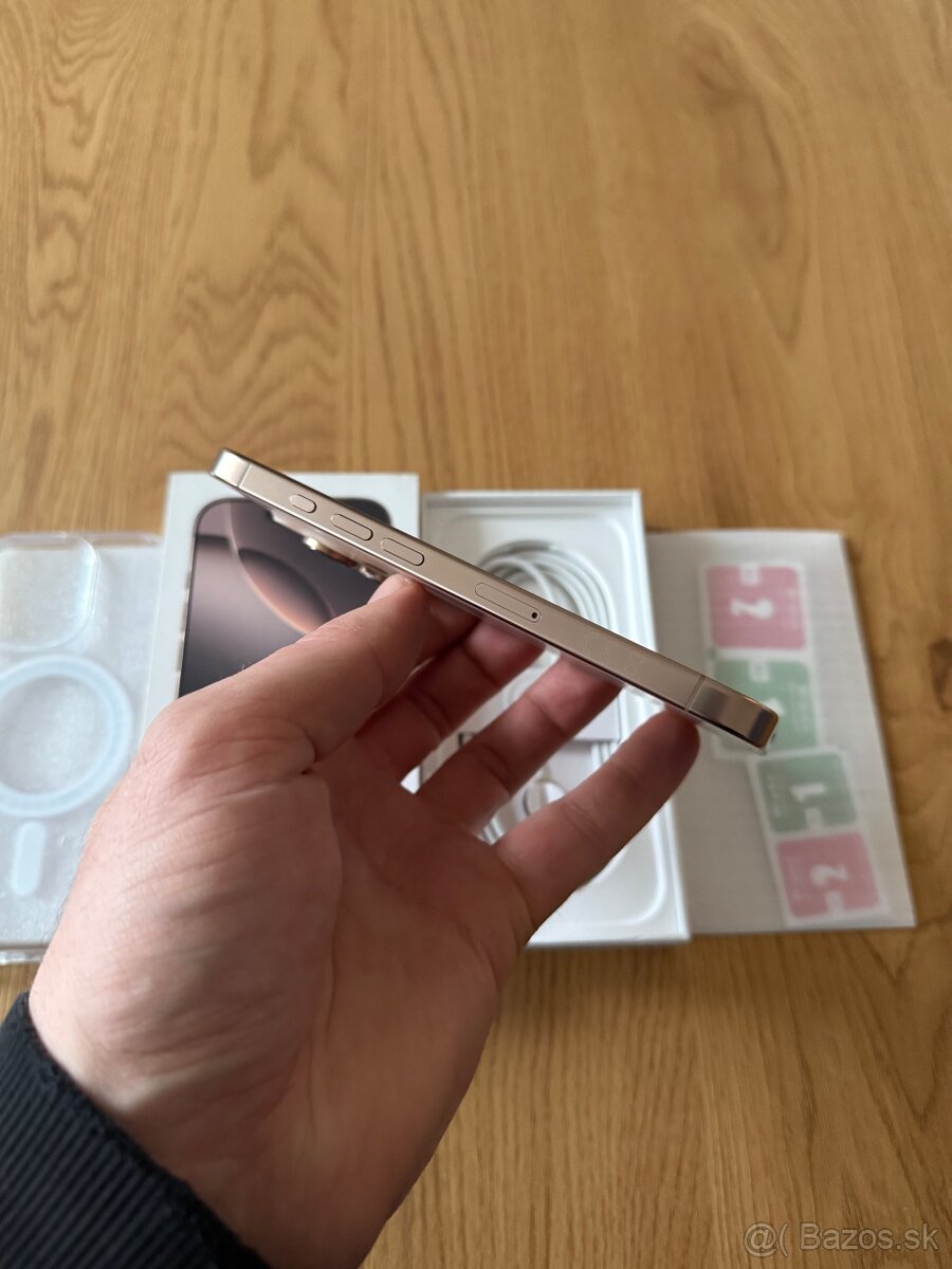 iPhone 16 Pro 256 gb Desert Titanium v záruke +príslušenstvo - 8
