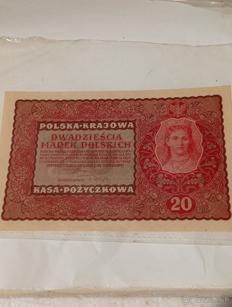 Predám vzacne Poľske Marky 1919 - 8