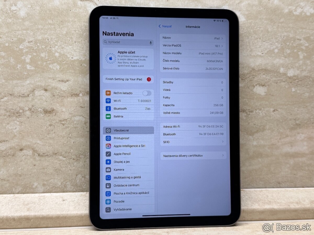 iPad mini A17 Pro Wi-Fi 256GB Space Grey - 8