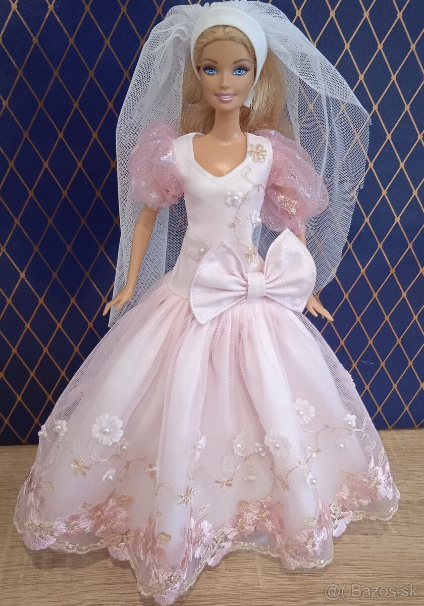 Barbie -svadobne šaty pre Barbie - 8