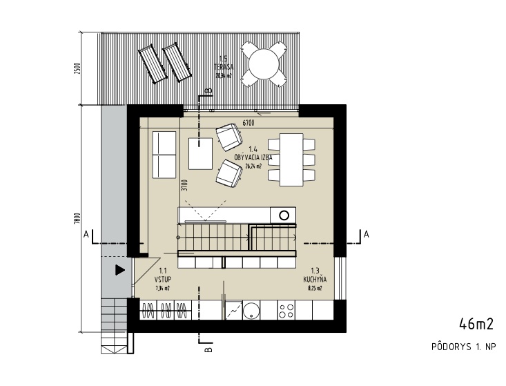 IDEÁLNE BÝVANIE | 3x rodinné domy vo Veľkom Rovnom - 8