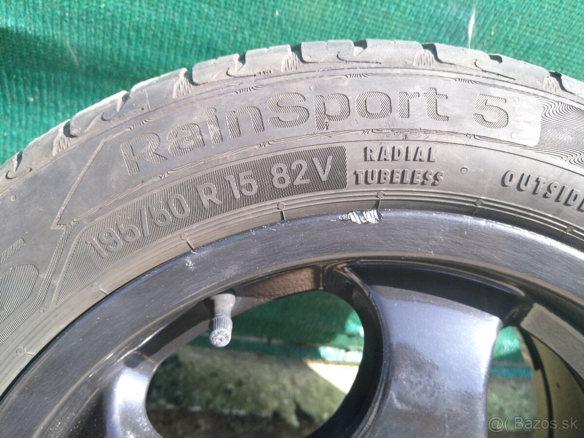 Alu disky STTI R15 4x100 + letné pneu - 8