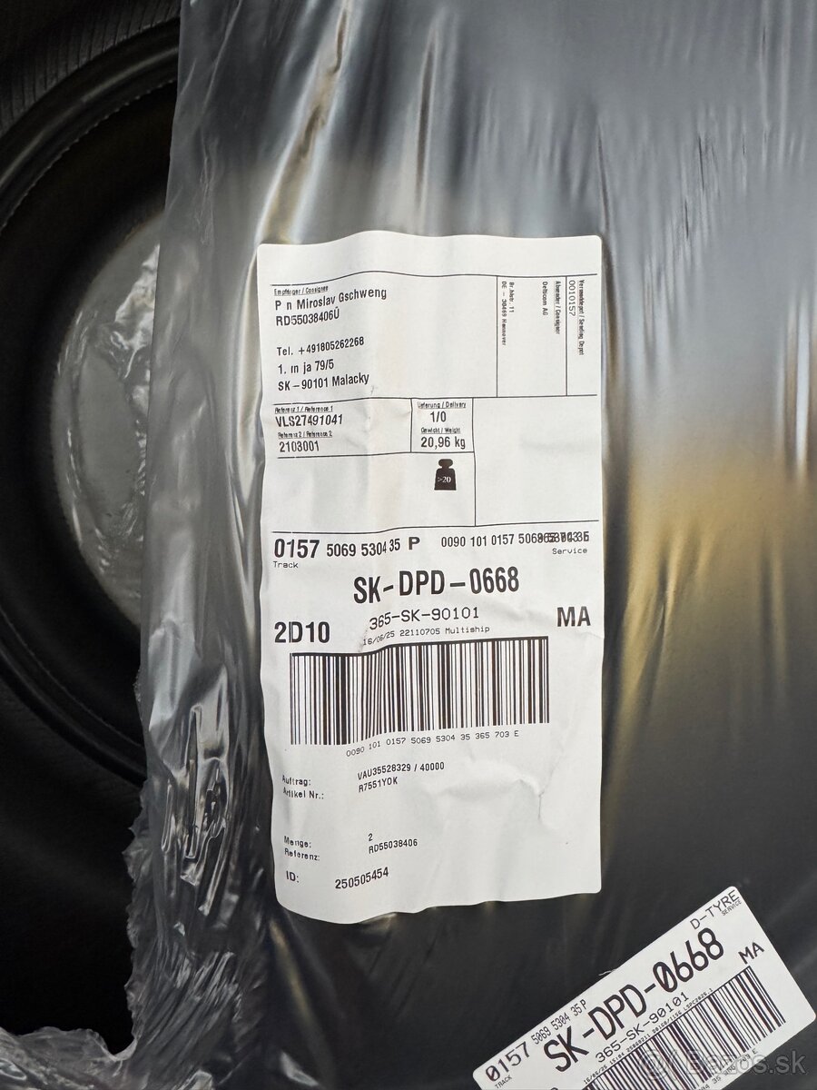 Dve nové letné gumy YOKOHAMA 225/45ZR18 95Y - 8