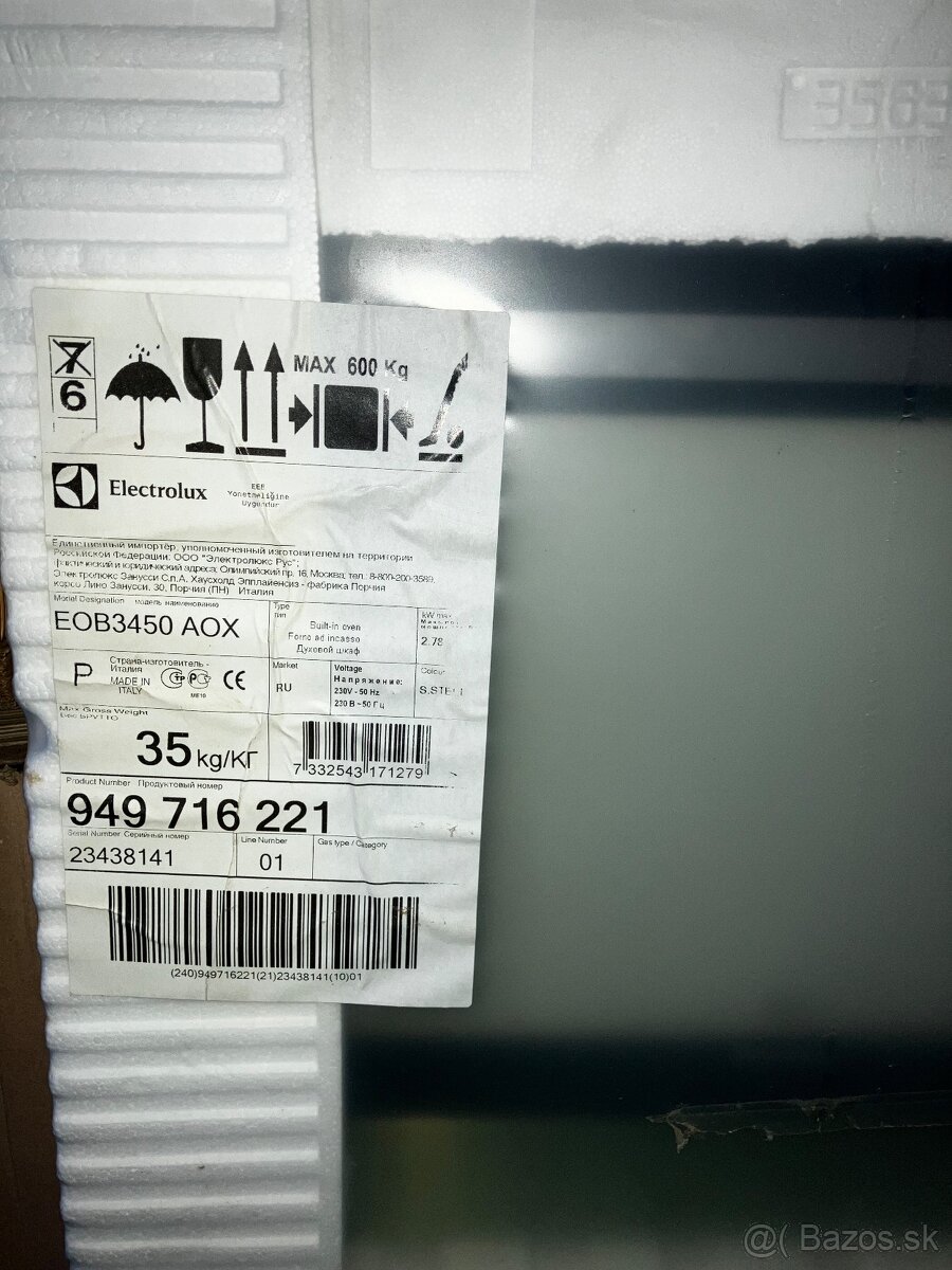 Electrolux sporák, doska a digestor - 8