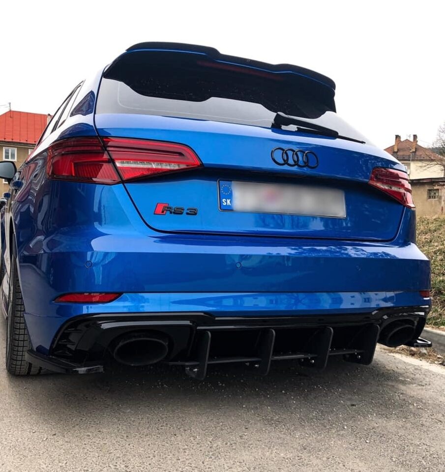 AUDI KRUHY ZNAK LOGO - čierne lesklé - 8