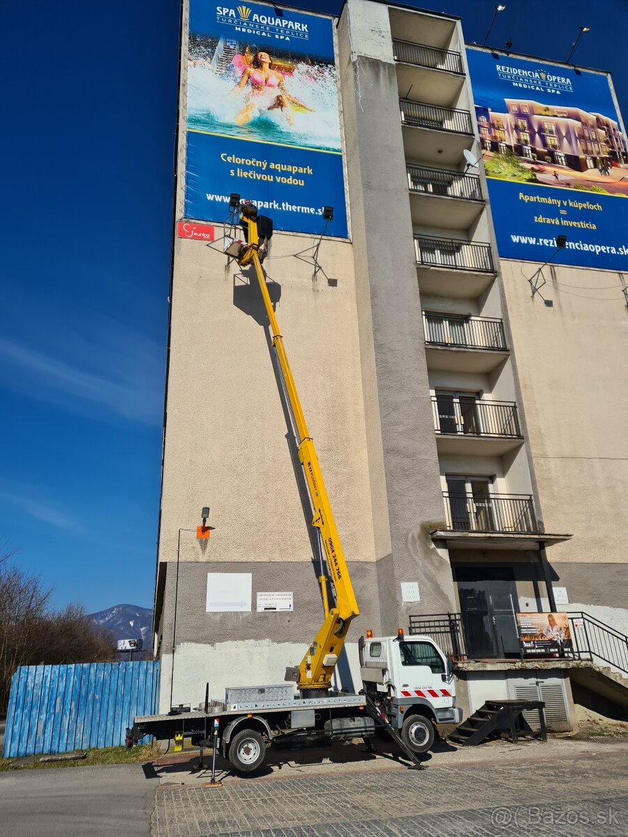 Pracovná montážna plošina,prenájom 16m - 8