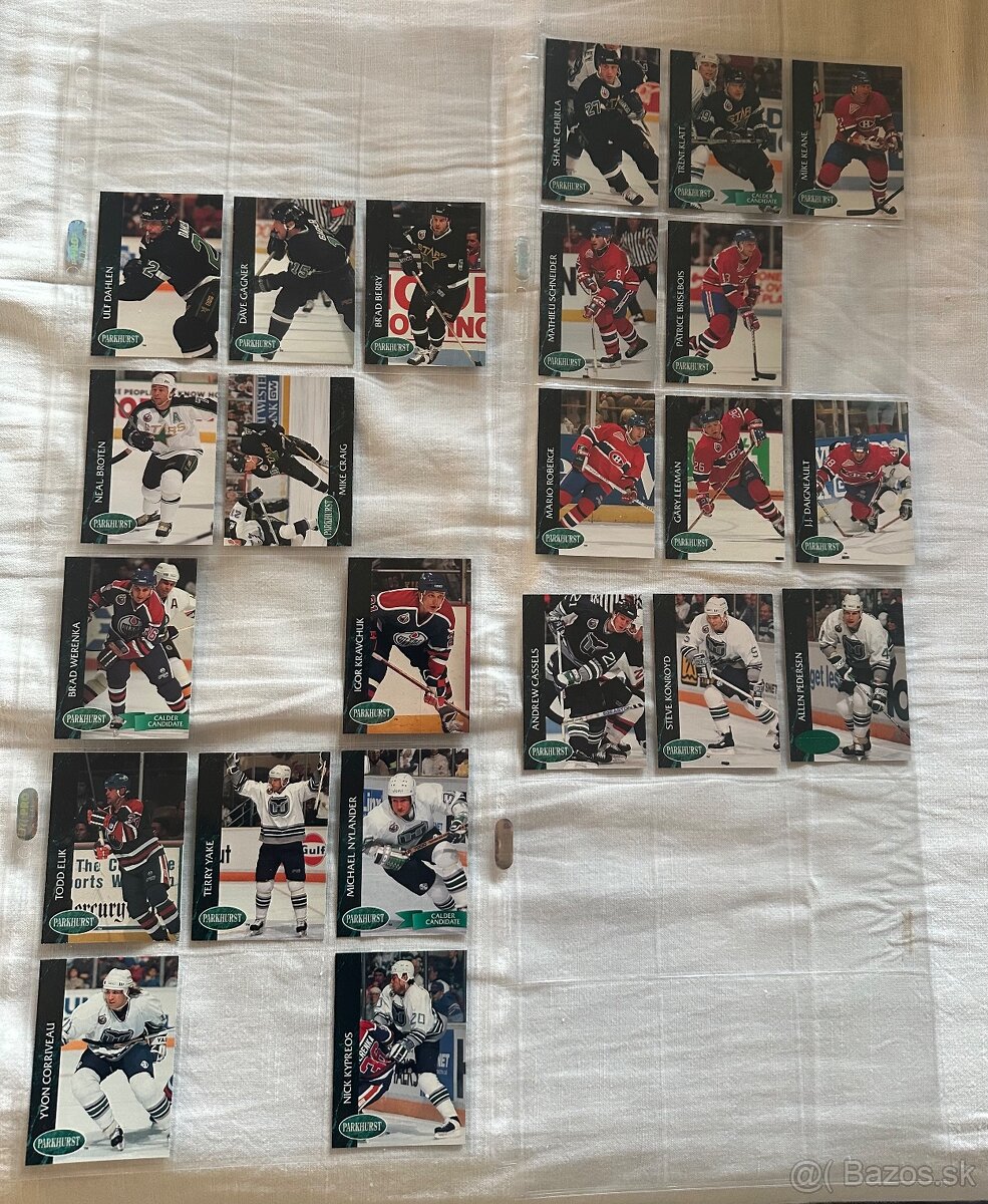 Predám hokejové kartičky Parkhurst 1992-93 - 8