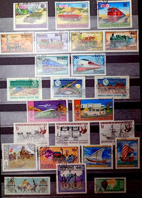 Predám poštové známky Mongolska - 8